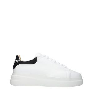 Philipp Plein White Leather Low Top Men's Sneakers